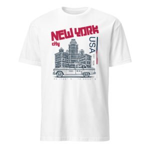 Short-Sleeve Unisex T-Shirt: City New York white